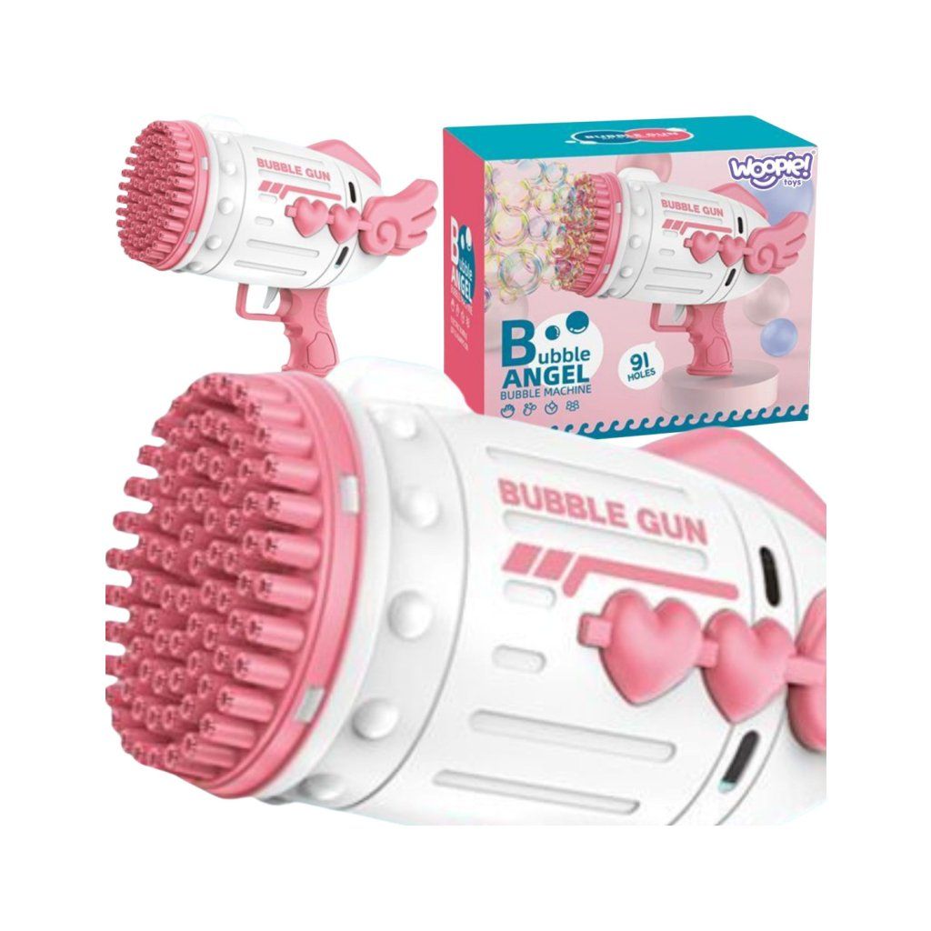 Dětská pistole s bublifukem - Bubble Gun Pink