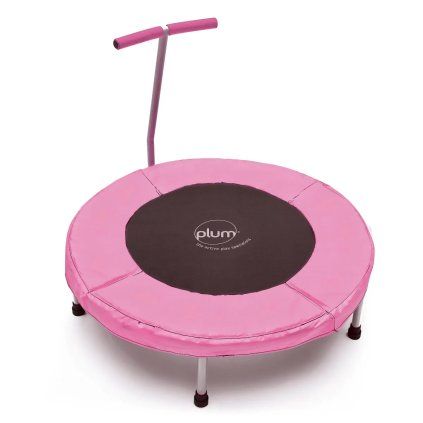 Dětská trampolína růžová 01
