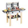Dětský dřevěný gril BBQ s doplňky 01