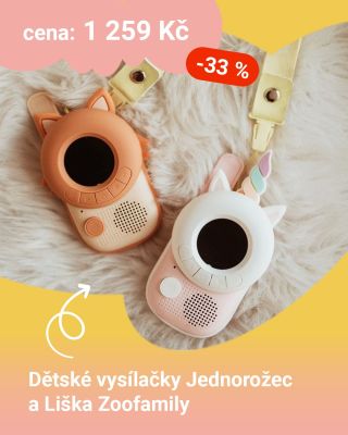 🦄🦊 Spojte se jako v pohádce! Naše dětské vysílačky Zoofamily – Jednorožec a Liška přinášejí nekonečnou zábavu pro malé...