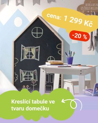 🖍️🏠 Kreslící tabule ve tvaru domečku = zábava, která děti jen tak neomrzí! Stylový doplněk do pokojíčku, který můžete...