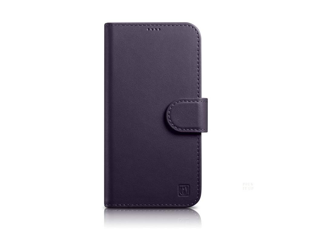 eng pl iCarer Wallet Case 2in1 Case iPhone 14 Leather Flip Cover Anti RFID Dark Purple WMI14220725 DP 107200 1