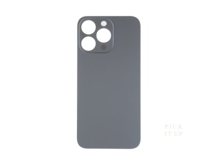 back cover glass big camera hole for apple iphone 14 pro space black