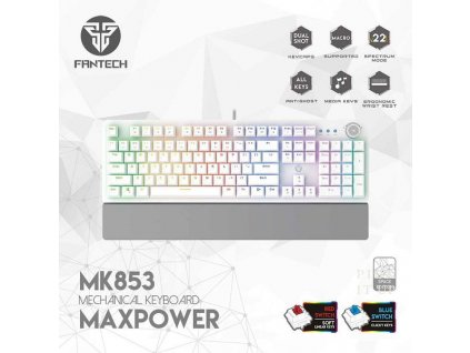 MAXPOWER MK853 MECHANICAL KEYBOARD Space edition red switch