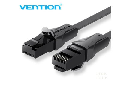 Vention Flat CAT6 UTP Patch Cord Cable Black