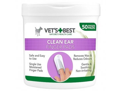 VET S BEST Cistici uterka na usi pro psy 50ks 1202201814005182932