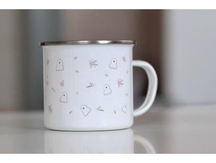 Plecháček, velký 460ml - coton de tuléar, flower