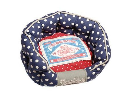 pelech touchdog ovalny modro cerveny 65x56x22cm 2304201623244352214