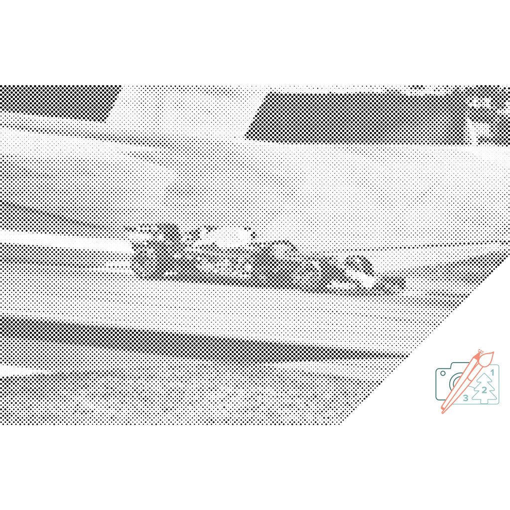 Pictură cu puncte - Formula 1