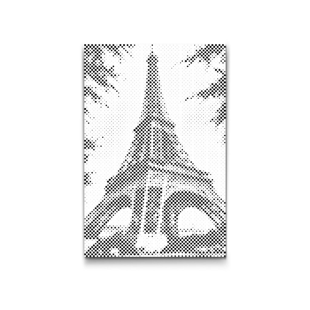 M2_Pictură_cu_puncte_-_Turnul_Eiffel_văzut_din_lateral
