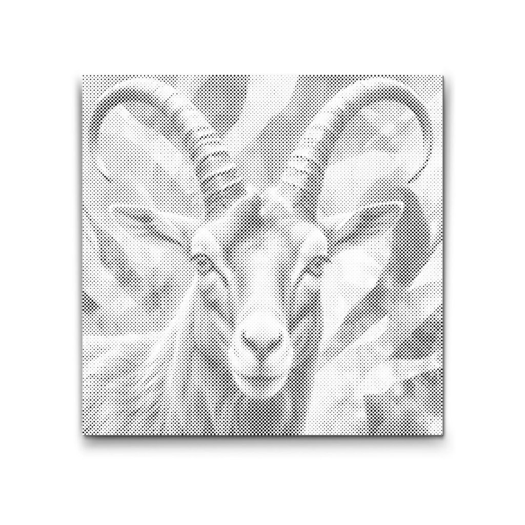 M2_Pictură_cu_puncte_-_Ibex_în_nuanțe_de_verde_ascuțit