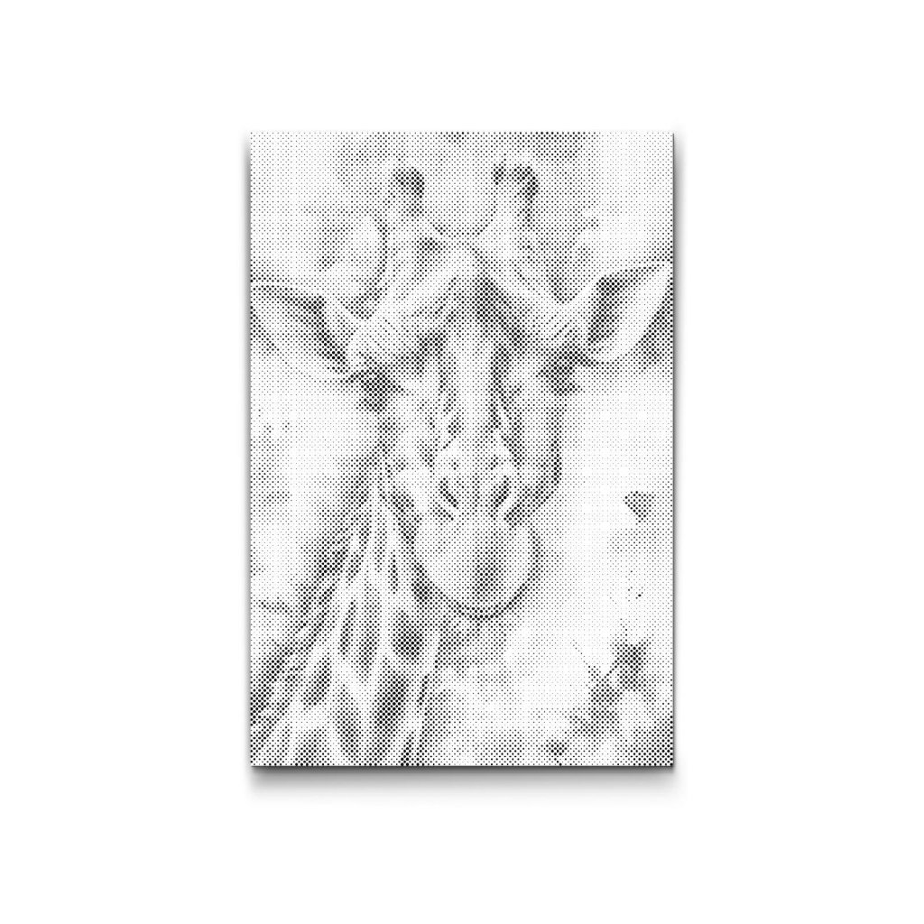 M2_Pictură_cu_puncte_-_Girafă_în_nuanțe_de_turcoaz_închis
