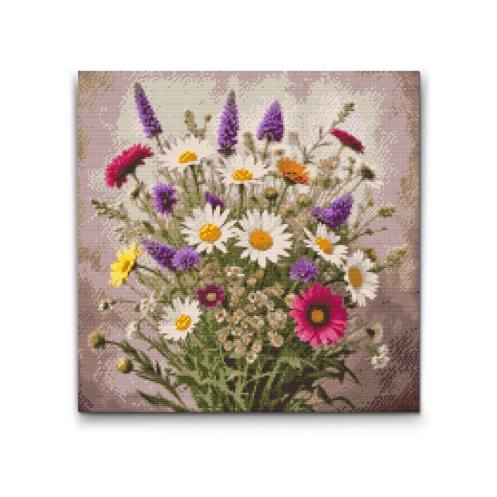 M2_Goblenuri_cu_diamante_-_Buchet_flori_de_câmp