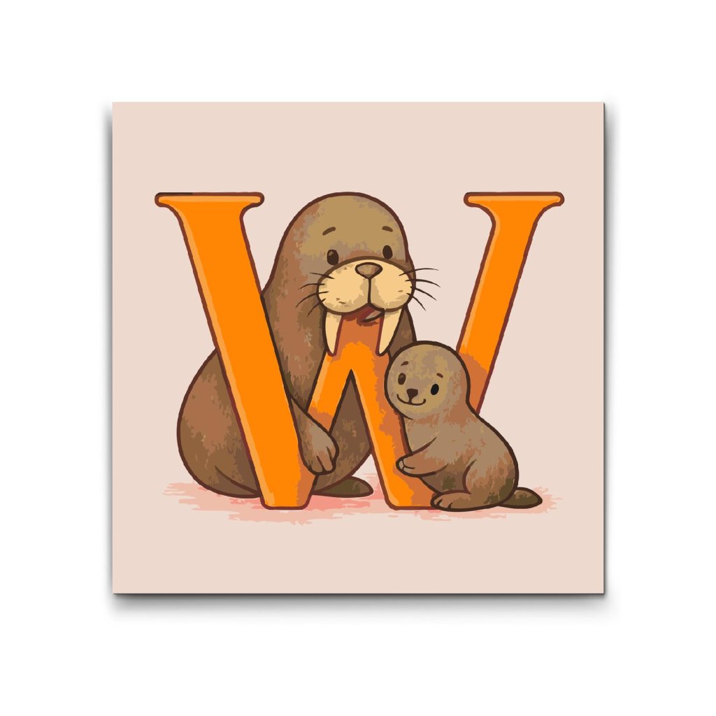 M2_Picturi_pe_numere_-_Litera_W_–_Cu_un_animal