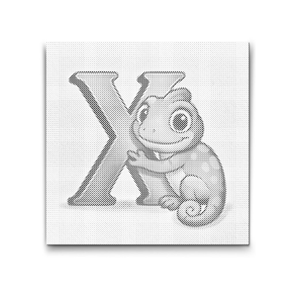 M2_Pictură_cu_puncte_-_Litera_X_–_Cu_un_animal