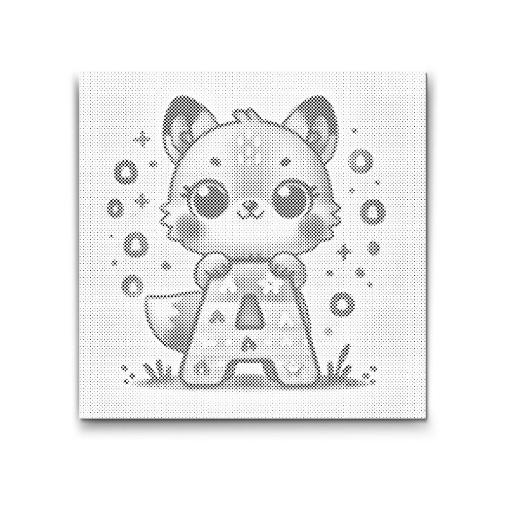 M2_Pictură_cu_puncte_-_Litera_A_–_Cu_un_animal