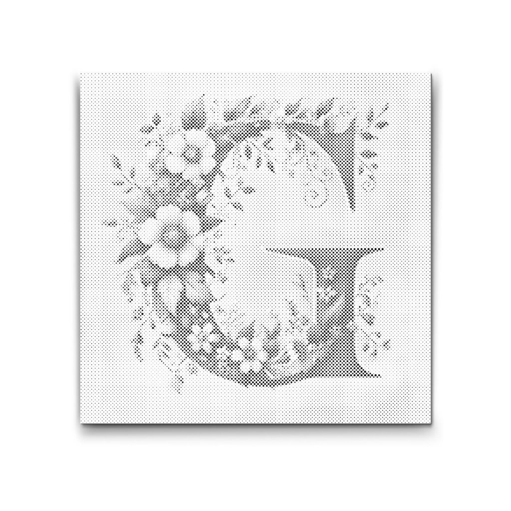 M2_Pictură_cu_puncte_-_Litera_G_-_Model_floral