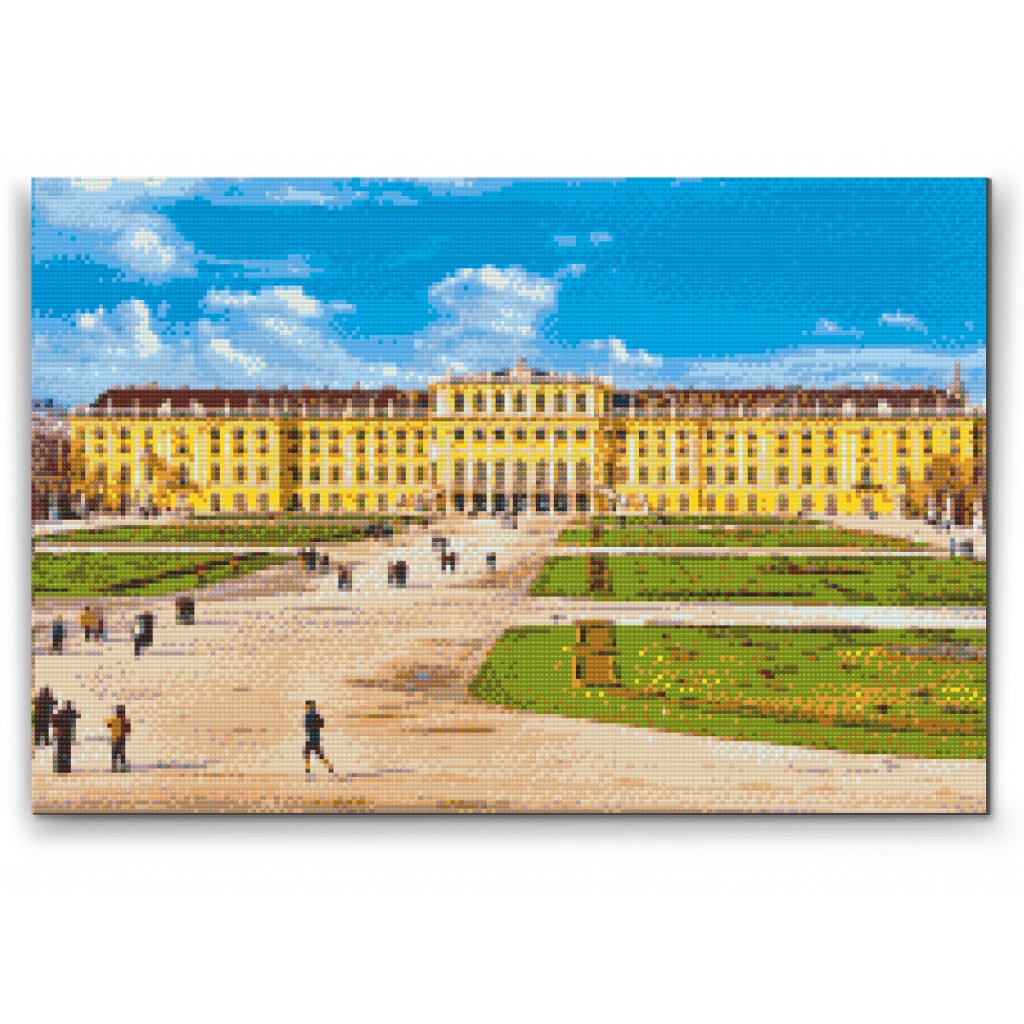 Goblen cu diamante - Palatul Schönbrunn din Viena