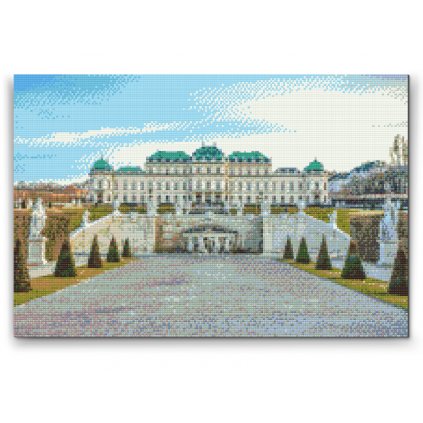 Goblen cu diamante - Palatul Belvedere din Viena