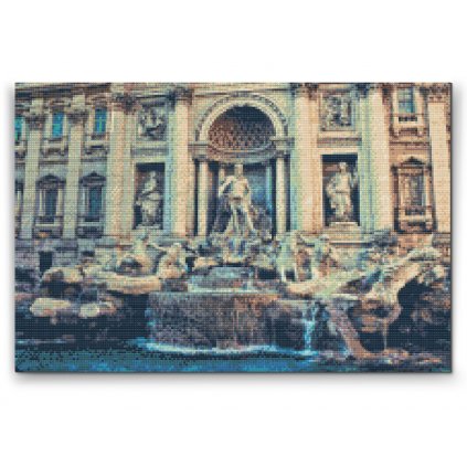 Goblen cu diamante - Fontana di Trevi