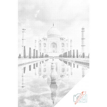Pictură cu puncte - Taj Mahal