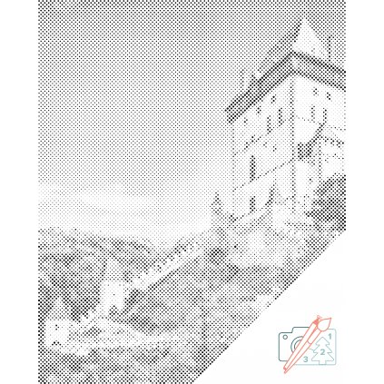 Pictură cu puncte - Castelul Karlštejn 2