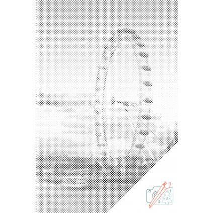 Pictură cu puncte - London Eye