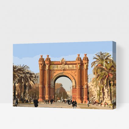 Picturi pe numere - Arcul de Triumf din Barcelona