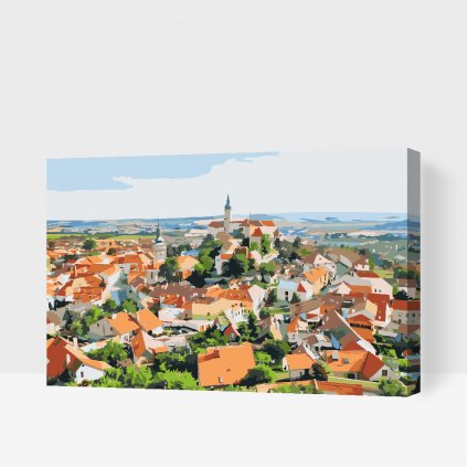 Picturi pe numere - Vedere din Míkulov