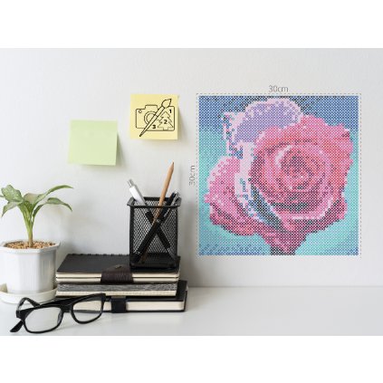 Mărgele de călcat – Trandafir colorat