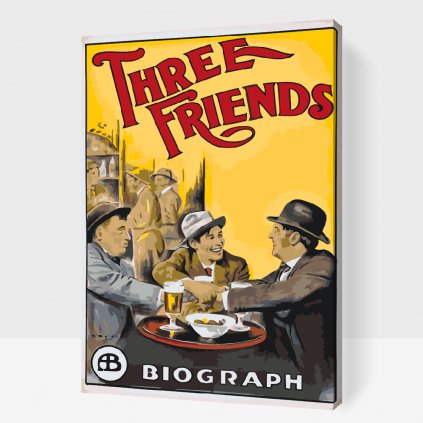 Pictură pe numere - Three friends