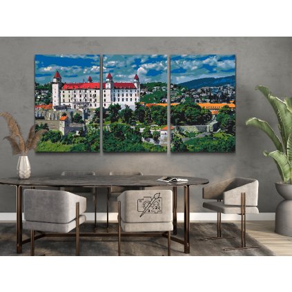 Picturi pe numere - Castelul din Bratislava (set de 3)