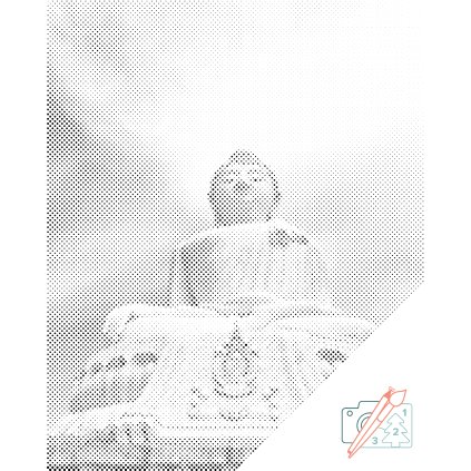 Pictură cu puncte - Marele Buddha, Thailanda