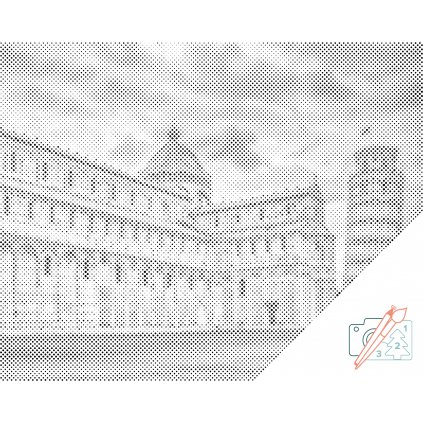 Pictură cu puncte - Turnul înclinat din Pisa 2