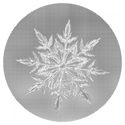 Pictură cu puncte - Cristal de gheață 2