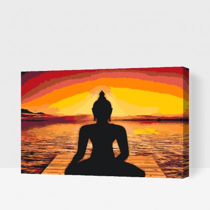 Pictură pe numere - Relaxare, yoga, Buddha