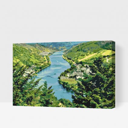 Picturi pe numere - Râul Moselle