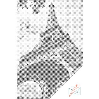 Pictură cu puncte - Turnul Eiffel 2