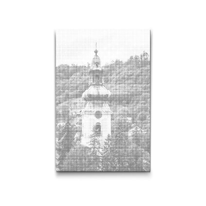 Pictura_cu_puncte_Biserica_in_Banska_Stiavnica,_Slovacia_M2