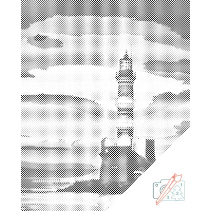 Pictură cu puncte - Far