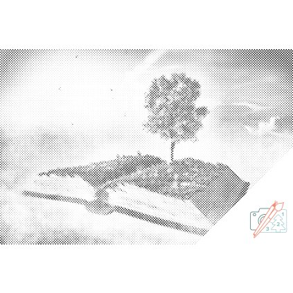 Pictură cu puncte - Carte printre nori