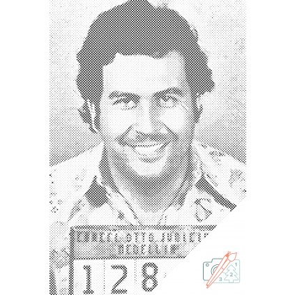 Pictură cu puncte - Pablo Escobar 2