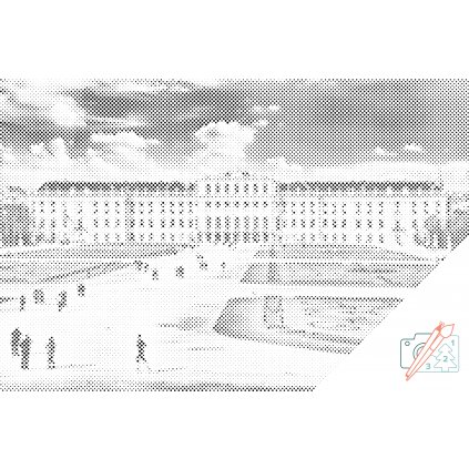Pictură cu puncte - Castelul Schönbrunn din Viena