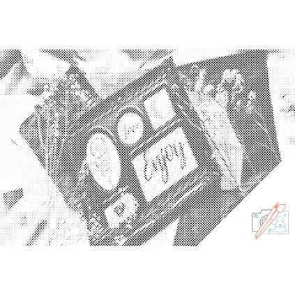 Pictură cu puncte - Enjoy and love