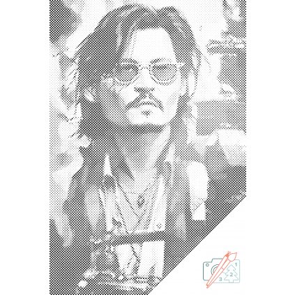 Pictură cu puncte - Johnny Depp