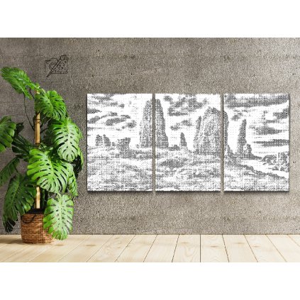 Pictură cu puncte - Ruine (set de 3)