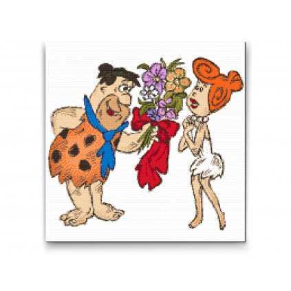 Goblen cu diamante - Familia Flintstone