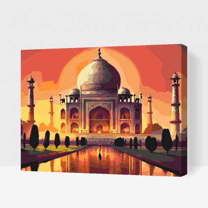 Pictură pe numere - Peisaj de basm la Taj Mahal