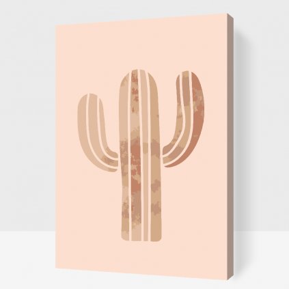 Pictură pe numere - Cactus boho