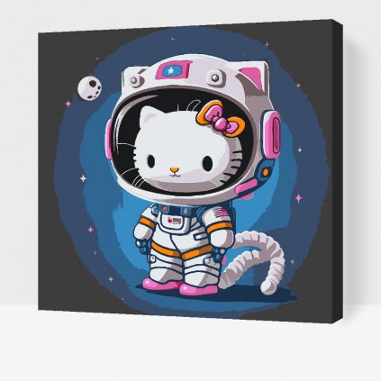 Pictură pe numere - Hello Kitty